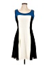 Express 100% Polyester Color Block Ivory Casual Dress Size 10 - photo 1