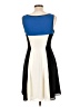 Express 100% Polyester Color Block Ivory Casual Dress Size 10 - photo 2