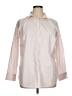Lands' End 100% Baumwolle Color Block Pink Long Sleeve Blouse Size 16 - photo 1