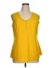 Roz & Ali Yellow Sleeveless Blouse Size XL - photo 1