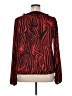 Blousology 100% Polyester Animal Print Red Long Sleeve Blouse Size XL - photo 2