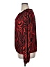 Blousology 100% Polyester Animal Print Red Long Sleeve Blouse Size XL - photo 5