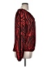 Blousology 100% Polyester Animal Print Red Long Sleeve Blouse Size XL - photo 4
