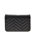 Bebe 100% Polyester Chevron-herringbone Black Crossbody Bag One size - photo 3