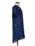 Peyton Jensen Print Blue Casual Dress Size S - photo 4