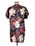 Unbranded Floral Burgundy Kimono Size L (estimated) - photo 2