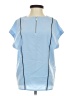 Express 100% Polyester Blue Short Sleeve Blouse Size XXS - photo 1