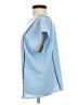 Express 100% Polyester Blue Short Sleeve Blouse Size XXS - photo 5