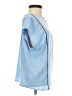 Express 100% Polyester Blue Short Sleeve Blouse Size XXS - photo 4