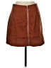 Shein Solid Brown Casual Skirt Size S - photo 2