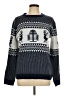 Yidarton Print Blue Pullover Sweater Size L - photo 1