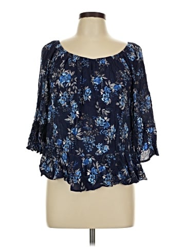 Democracy 3/4 Sleeve Blouse (view 1)