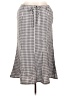 Shein 100% Polyester Checkered-gingham Gray Casual Skirt Size L - photo 1