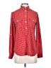 Ann Taylor LOFT 100% Polyester Polka Dots Red Long Sleeve Blouse Size XS - photo 1