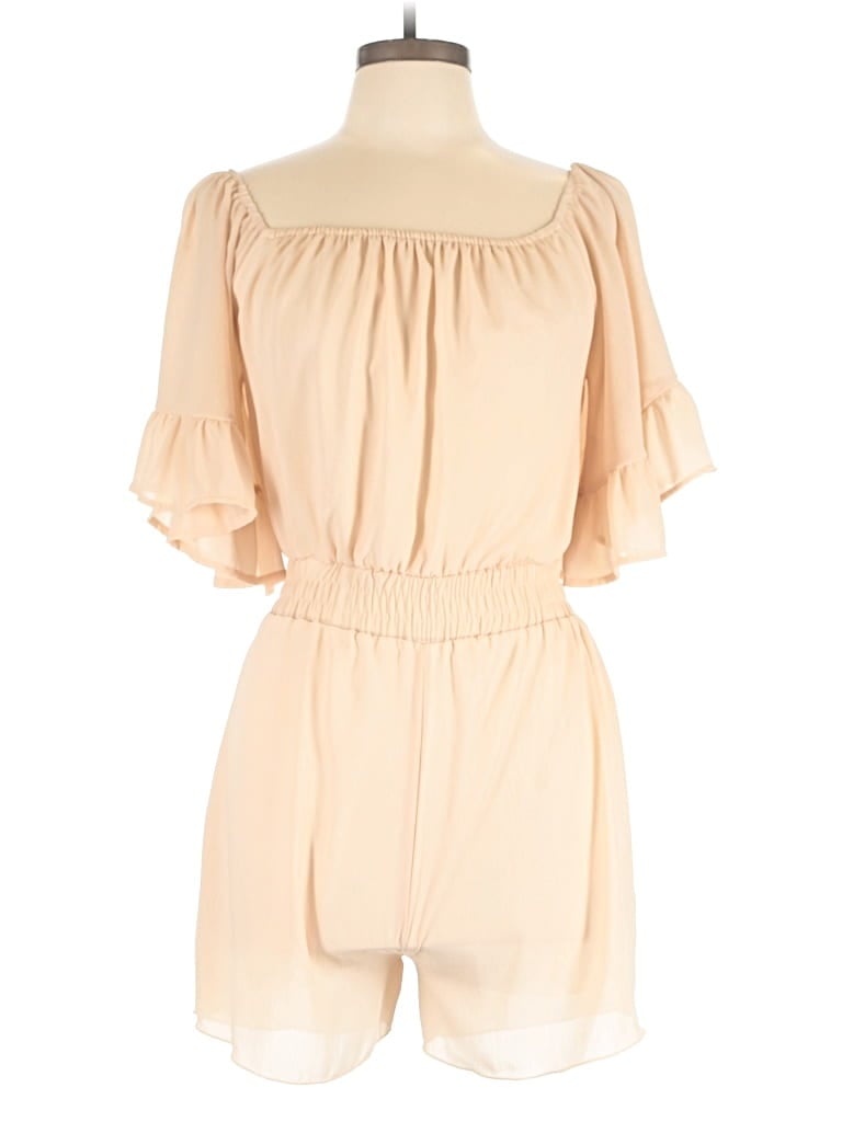 Pre-owned Unbranded Romper In Tan