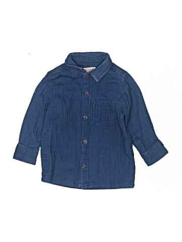 Cat & Jack Long Sleeve Button-Down Shirt (view 1)