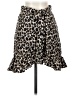 Cali Blue 100% Polyester Animal Print Brown Casual Skirt Size S - photo 1