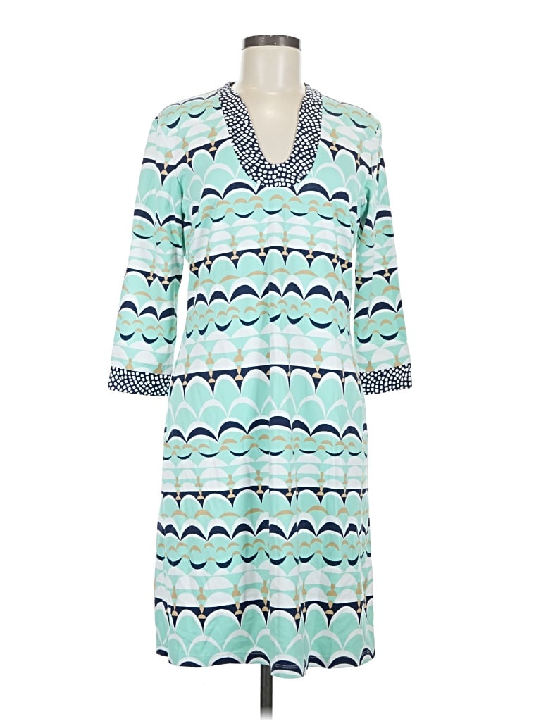 Pre-owned J. Mclaughlin Casual Dress In Teal