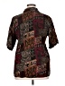 Unbranded Paisley Brown 3/4 Sleeve Button-Down Shirt Size XL (estimated) - photo 2