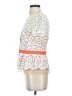 BCBGMAXAZRIA Ivory Short Sleeve Top Size S - photo 5
