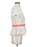 BCBGMAXAZRIA Ivory Short Sleeve Top Size S - photo 4