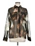 Rag & Bone 100% Polyester Camo Brown Long Sleeve Blouse Size M - photo 1