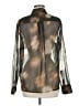 Rag & Bone 100% Polyester Camo Brown Long Sleeve Blouse Size M - photo 2