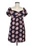 Volcom 100% Viscose Print Blue Casual Dress Size 8 - photo 1
