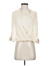 Chocolate 100% Rayon Ivory 3/4 Sleeve Blouse Size S - photo 1