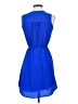 Jigsaw Solid Blue Casual Dress Size S - photo 2