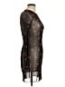 Bear Dance Graphic Black Cocktail Dress Size L - photo 4