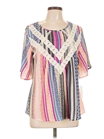 One World Short Sleeve Blouse (view 1)