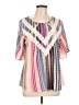 One World Pink Short Sleeve Blouse Size L (petite) - photo 1