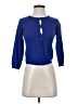 Samantha Sung Blue 3/4 Sleeve Top Size S - photo 1