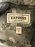 Express 100% Lyocell Camo Gray Long Sleeve Button-Down Shirt Size XS - photo 7