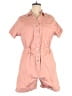 A Beautiful Soul Solid Pink Romper Size XL - photo 1