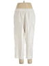 J.Jill 100% Linen White Linen Pants Size Lg Petite - photo 2