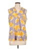 Adrienne Vittadini Yellow Sleeveless Blouse Size L - photo 1