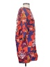 Something Navy Print Orange Casual Dress Size XS - photo 4