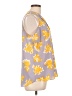 Adrienne Vittadini Yellow Sleeveless Blouse Size L - photo 4