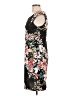 Connected Apparel Floral Black Casual Dress Size 10 (petite) - photo 5