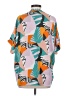 Jodifl Tropical Teal Short Sleeve Blouse Size S - photo 2