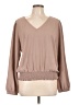 Nine Britton 100% Polyester Brown Long Sleeve Blouse Size L - photo 1