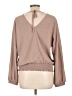Nine Britton 100% Polyester Brown Long Sleeve Blouse Size L - photo 2