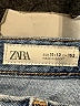 Zara 100% Cotton Stripes Blue Jeans Size 11 - 12 - photo 3