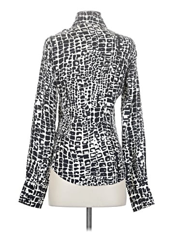 Rachel Zoe Long Sleeve Silk Top (view 2)