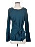 Sinuous Teal Long Sleeve Top Size S - photo 1