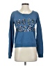 Maison Scotch Print Blue Sweatshirt Size Sm (1) - photo 1