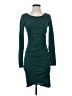 Leith Solid Teal Casual Dress Size S - photo 1