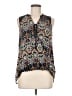 Nicole by Nicole Miller 100% Polyester Black Sleeveless Blouse Size M - photo 1